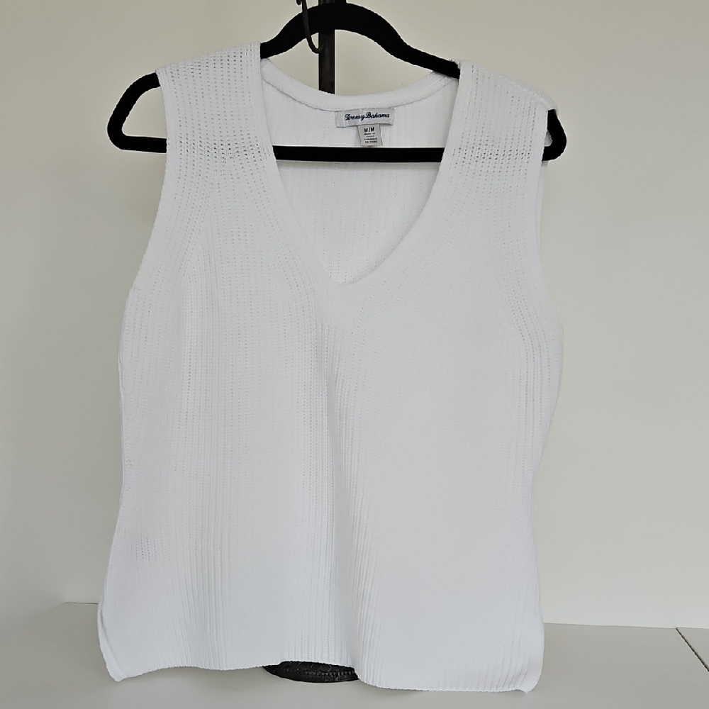 Tommy Bahama  White Sleeveless Sweater